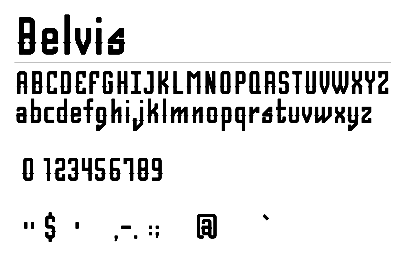 Belvis Font preview
