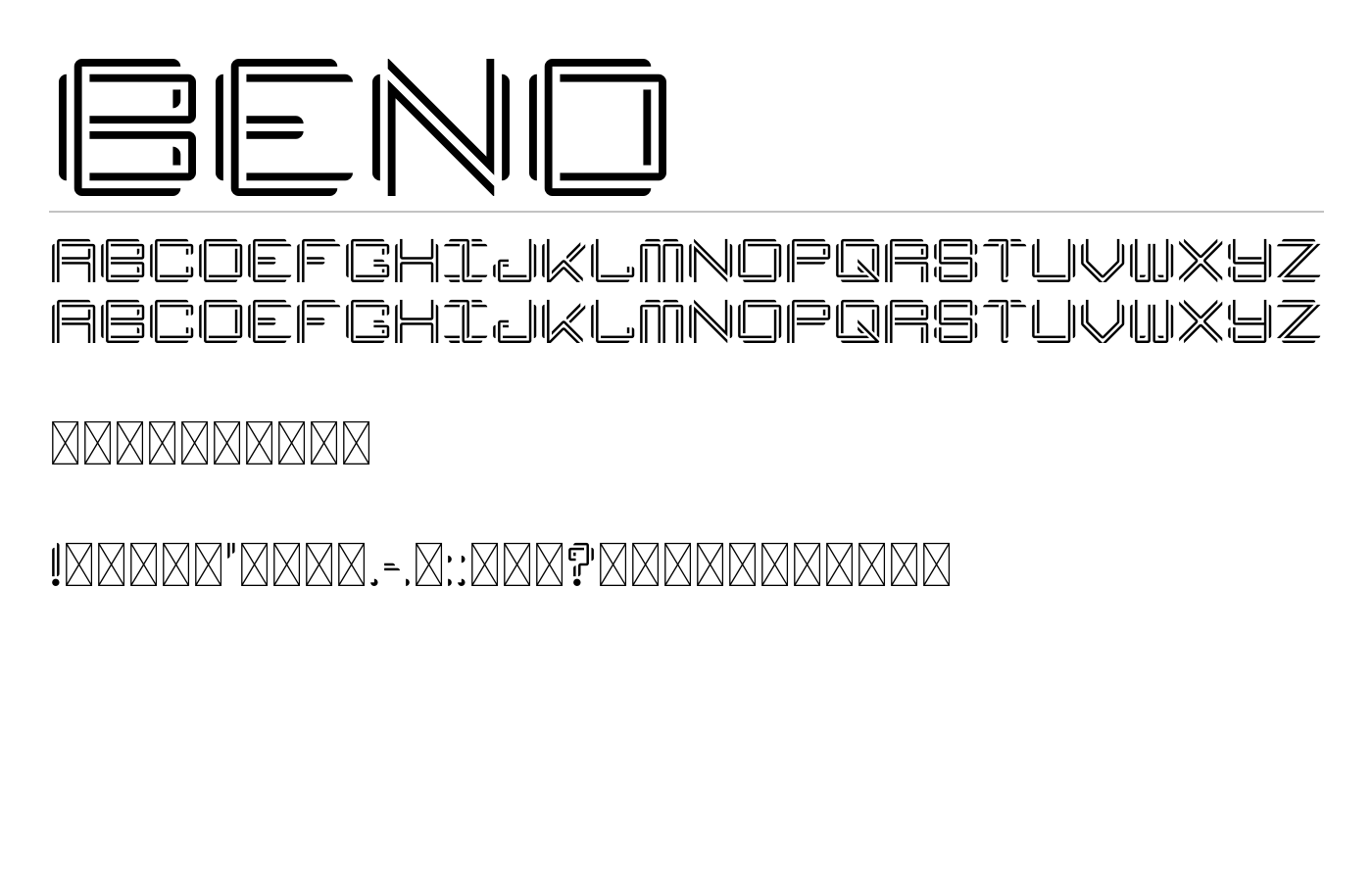 Bend Font preview