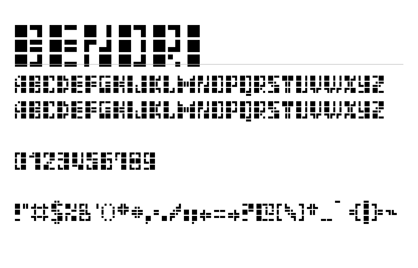 Benori Font preview