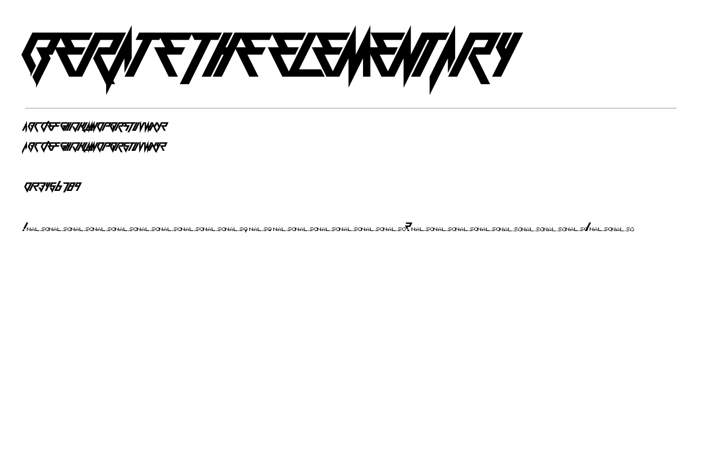Berate The Elementary Font preview