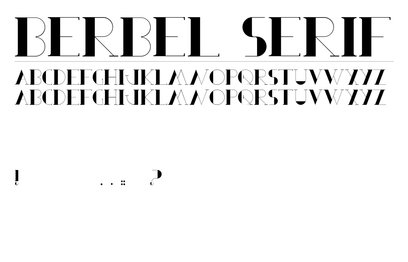 Berbel Serif Font preview