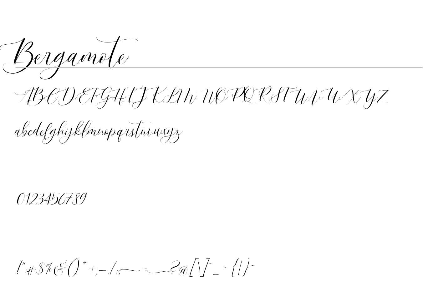 Bergamote Font preview