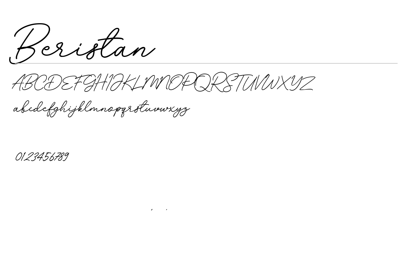 Beristan Font preview