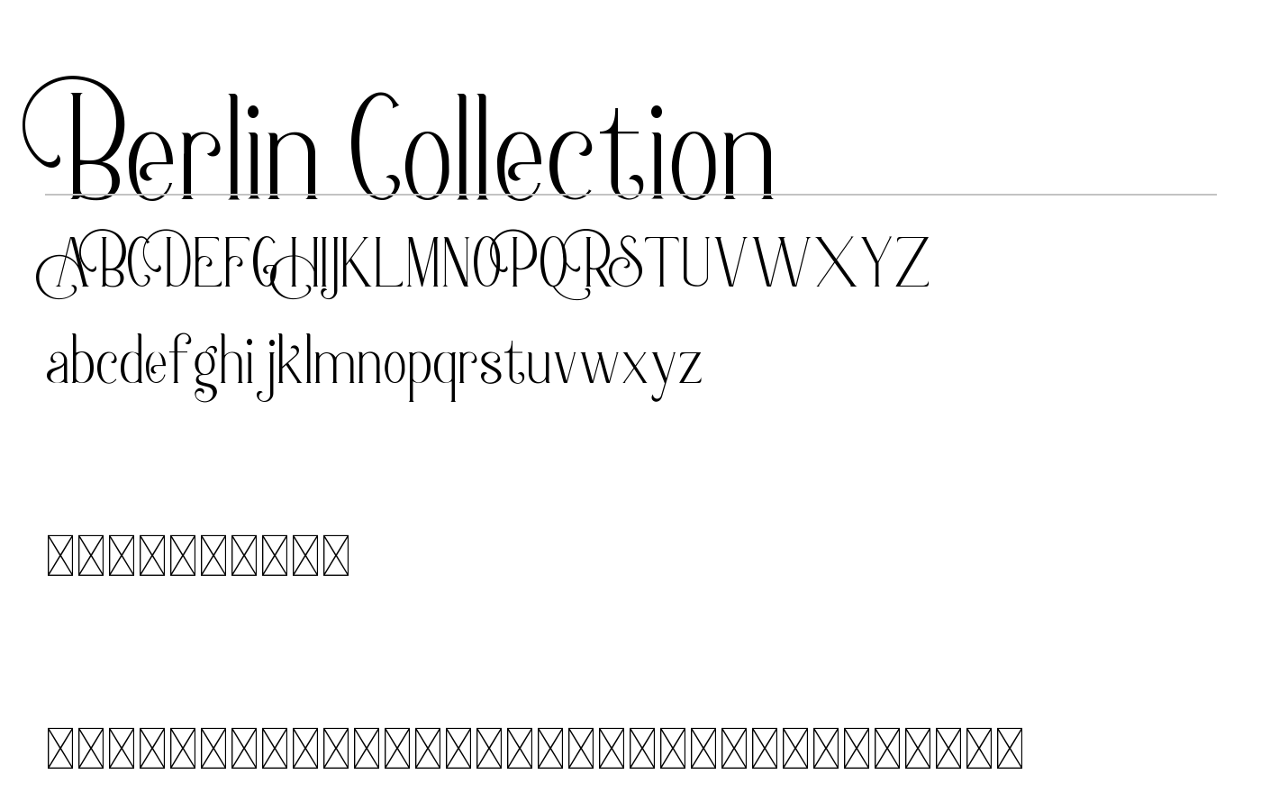 Berlin Font preview