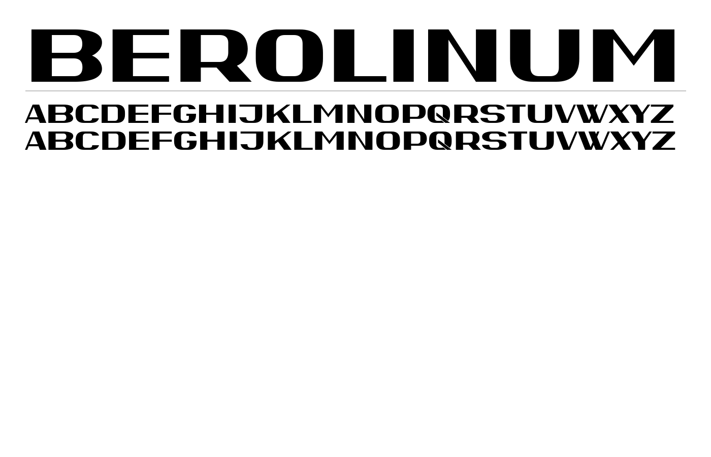 Berolinum Font preview