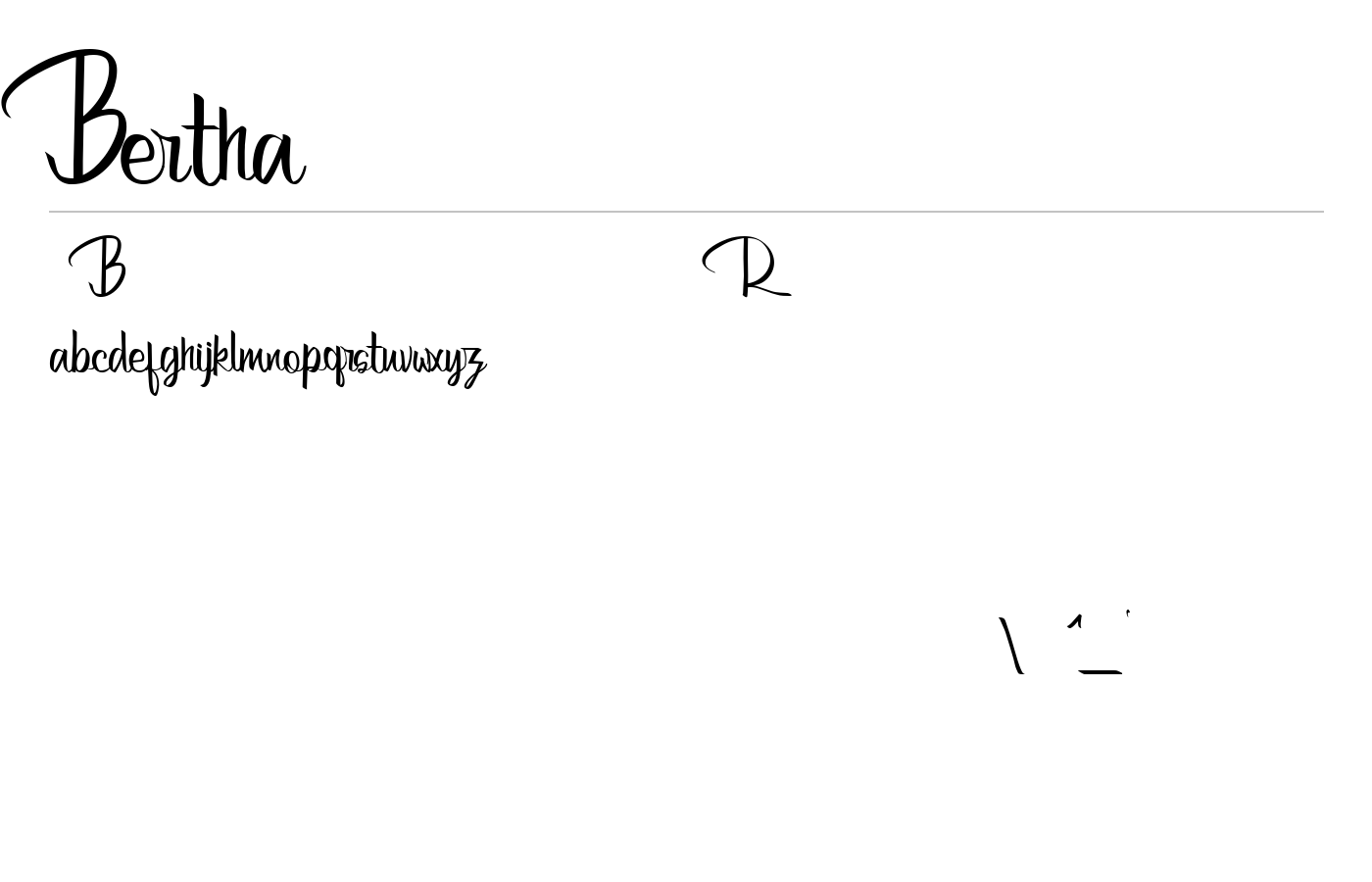 Bertha Font preview