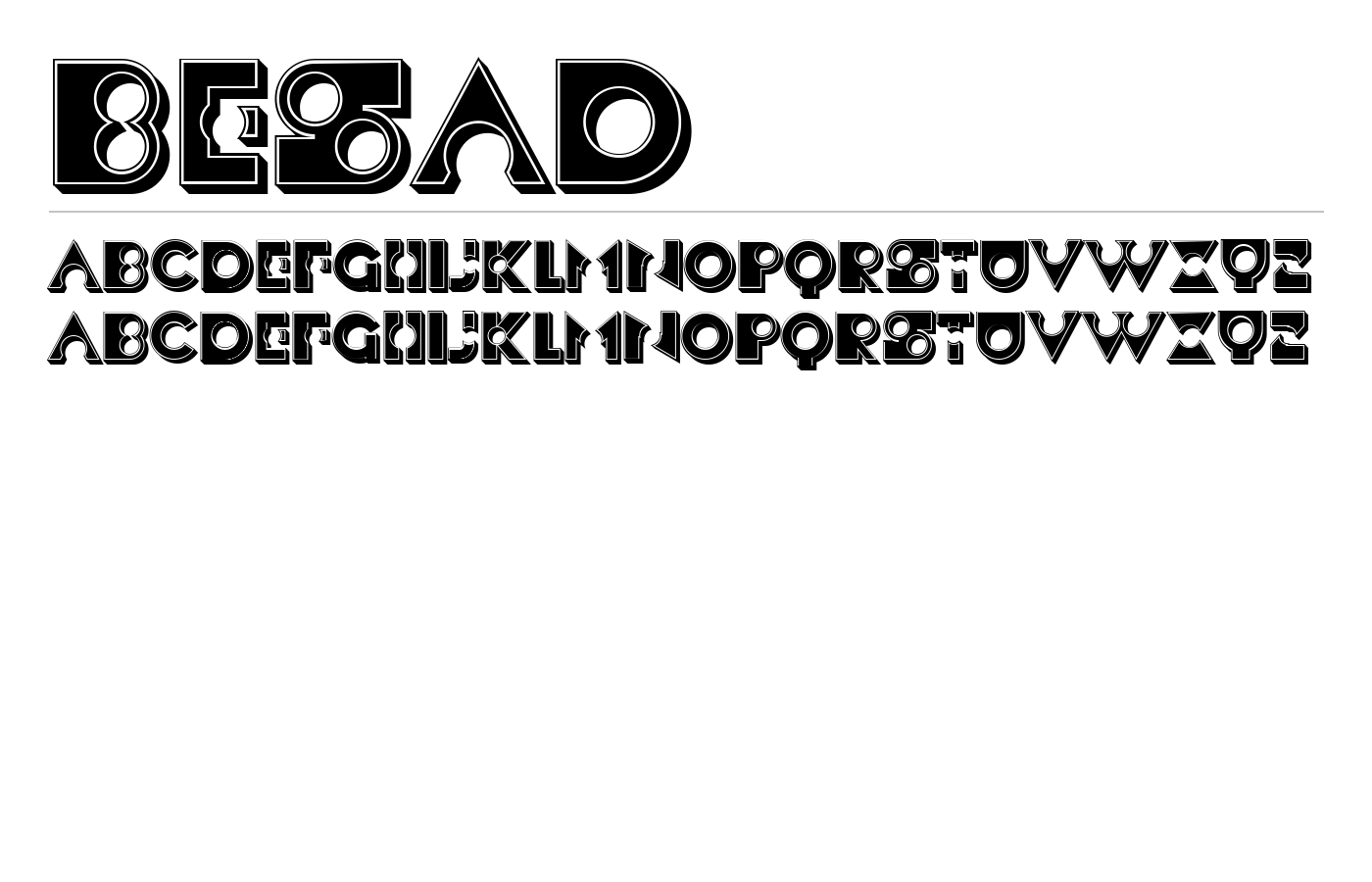 Besad Font preview