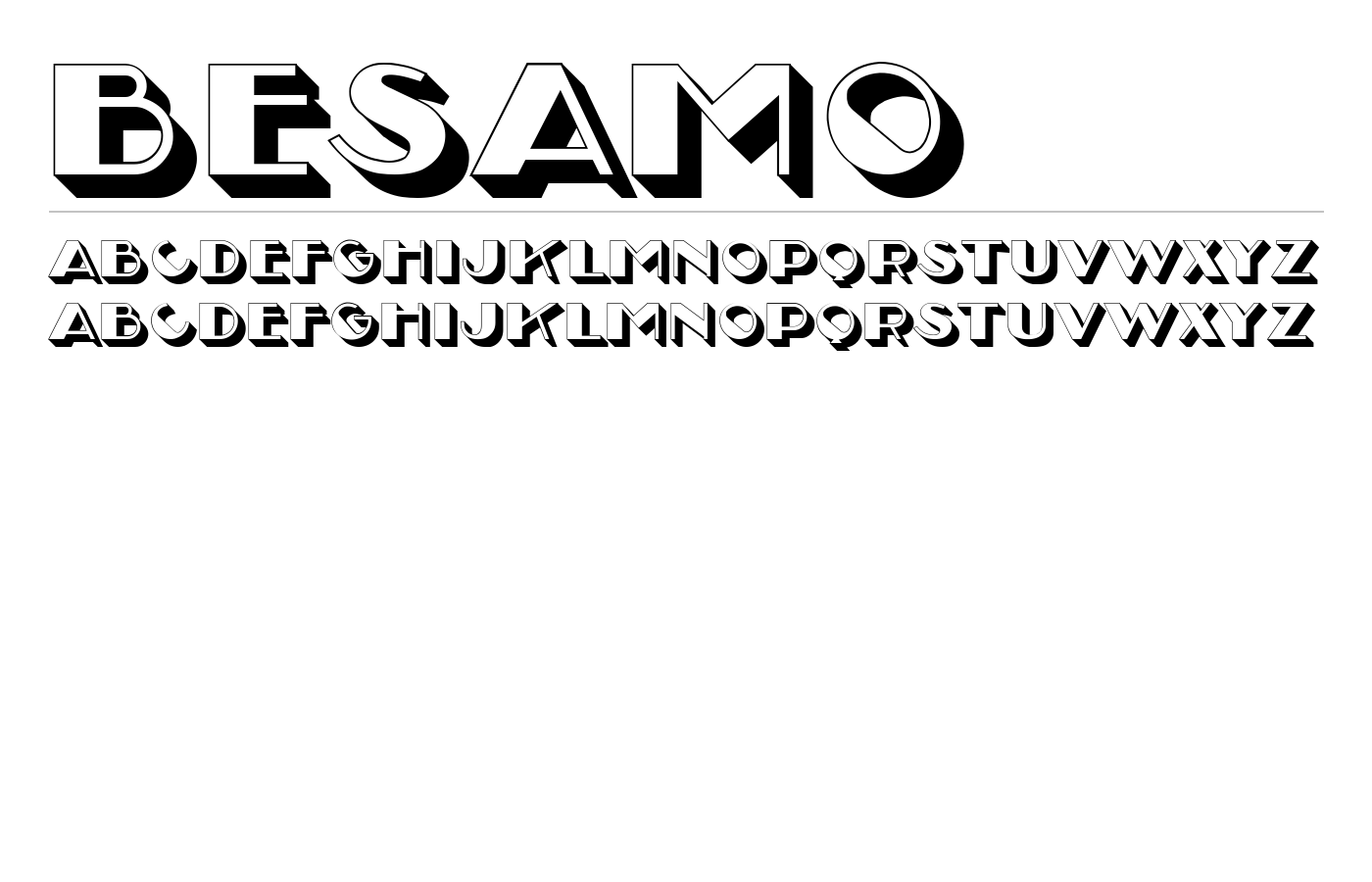 Besamo Font preview