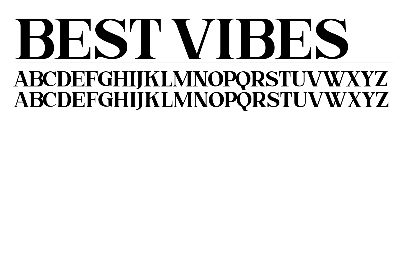 Best Vibes Font preview