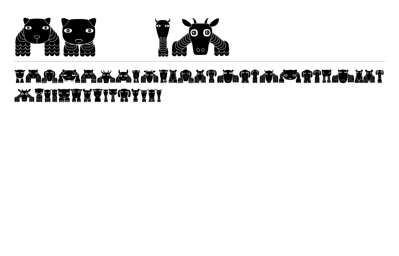 Bestia Font preview