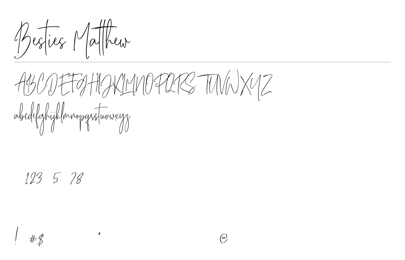 Besties Matthew Font preview