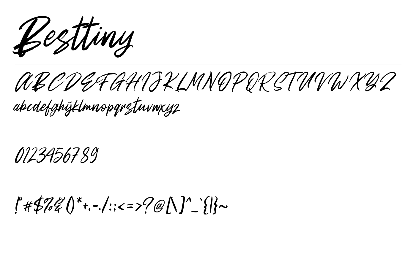 Besttiny Font preview
