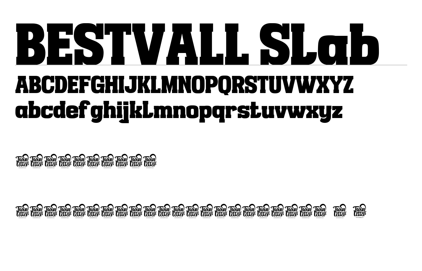 BESTVALL trial Font preview