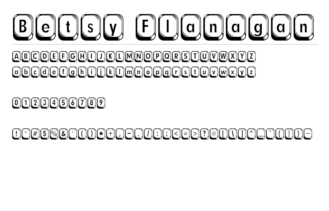 Betsy Flanagan Font preview