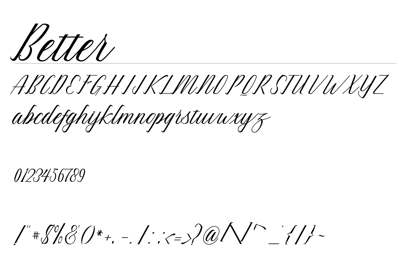 Better Font preview