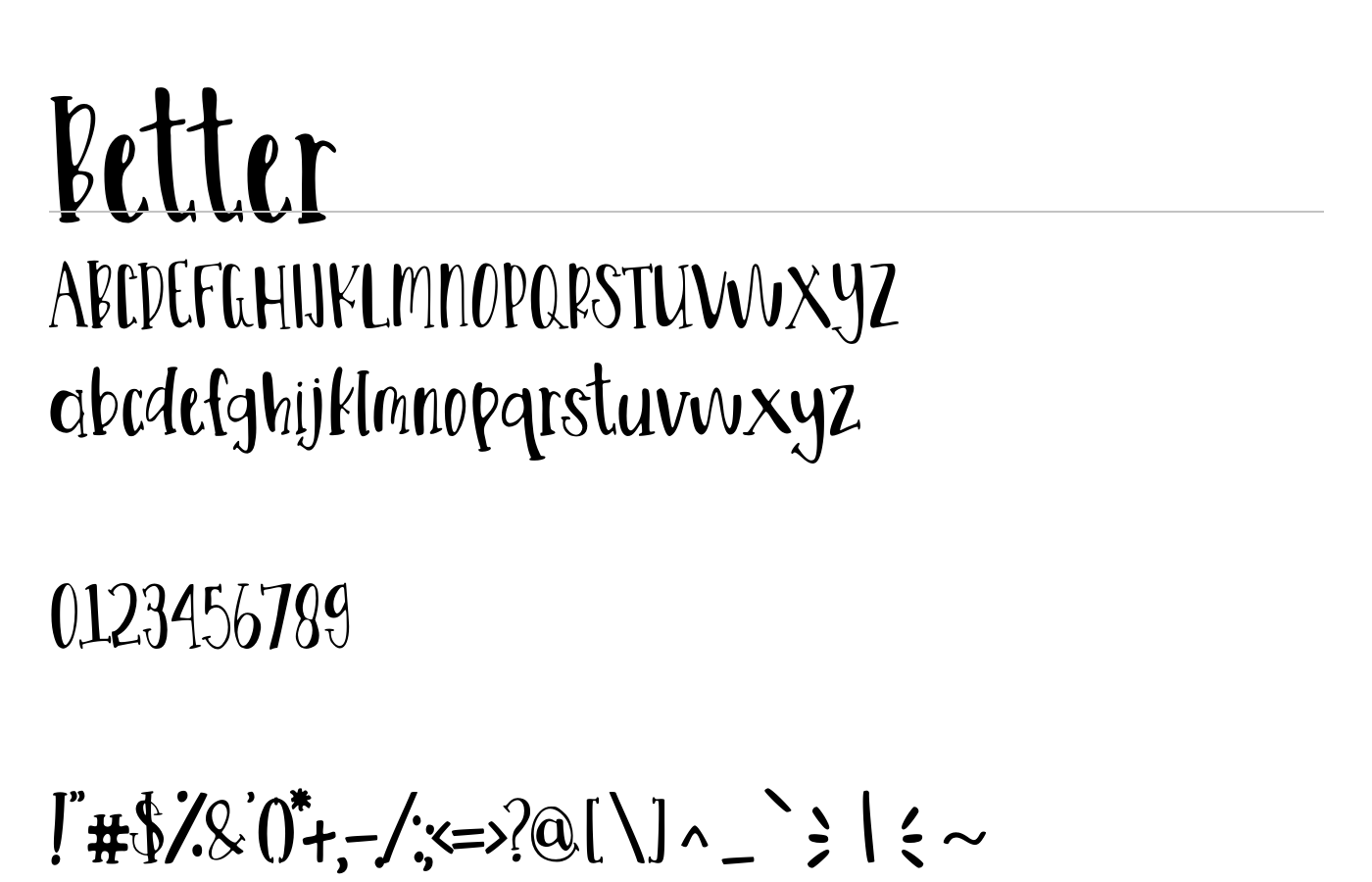 Better Font preview