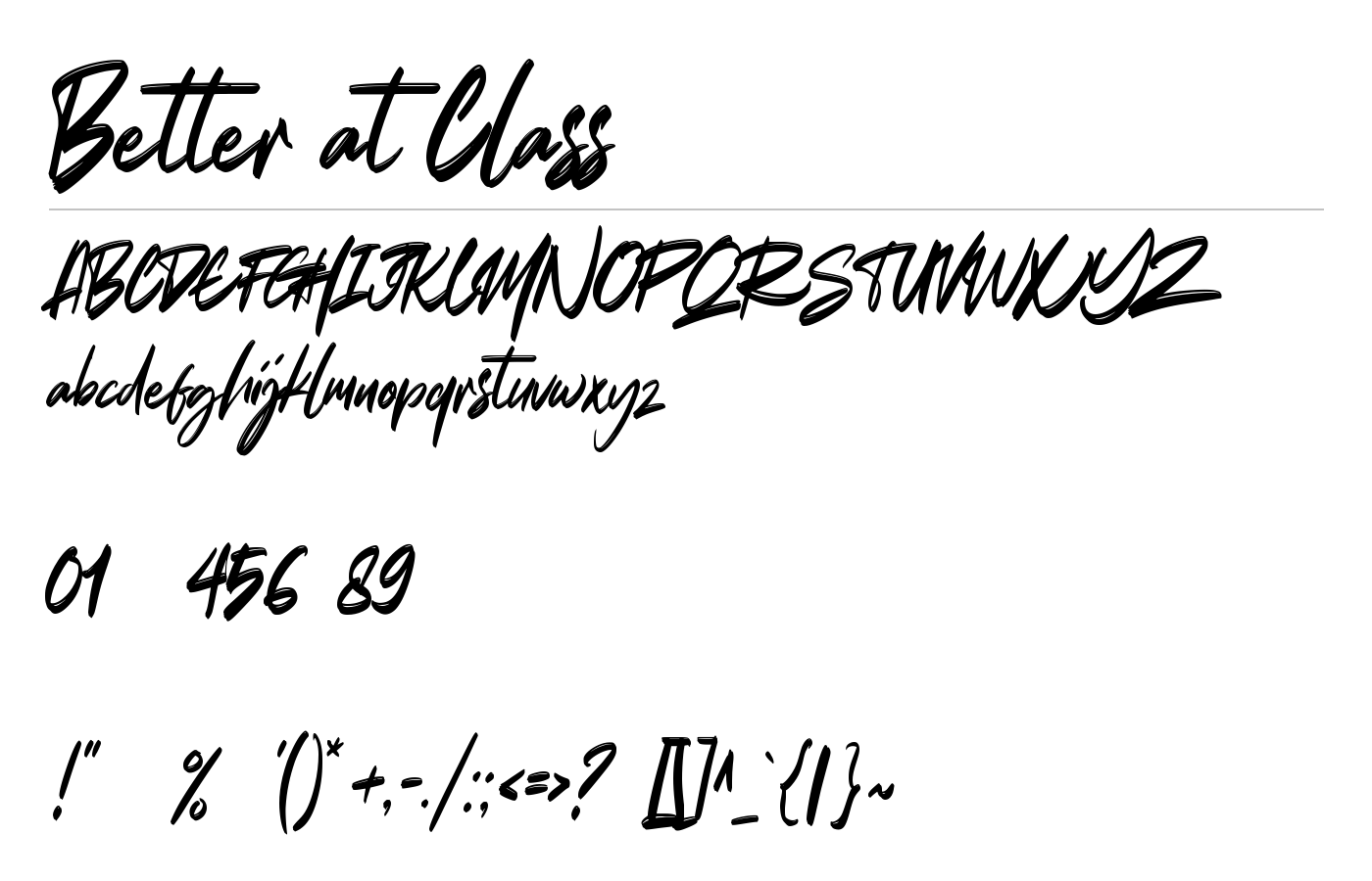 Better at Class Font preview