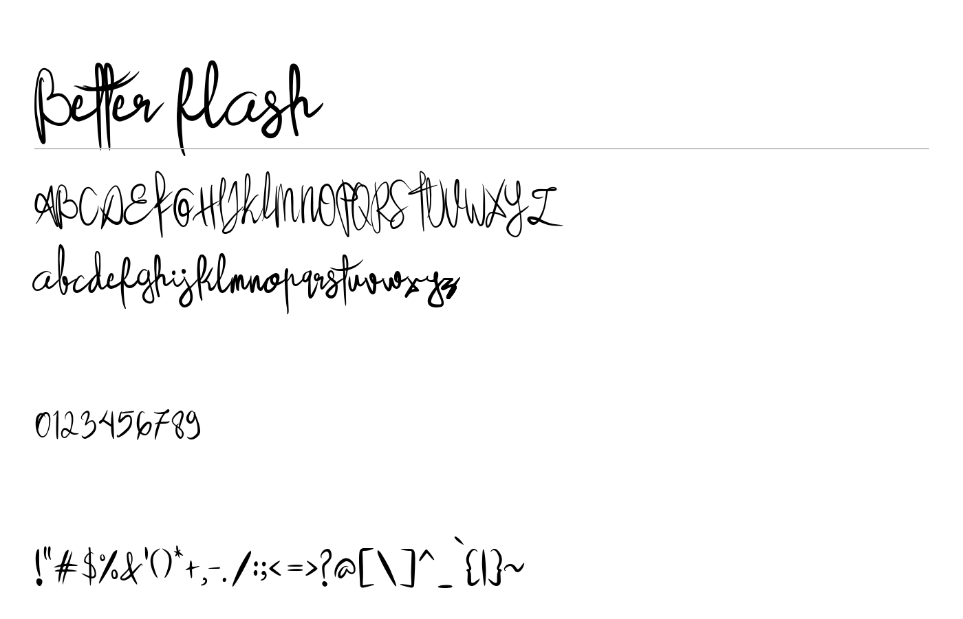 Better flash Font preview