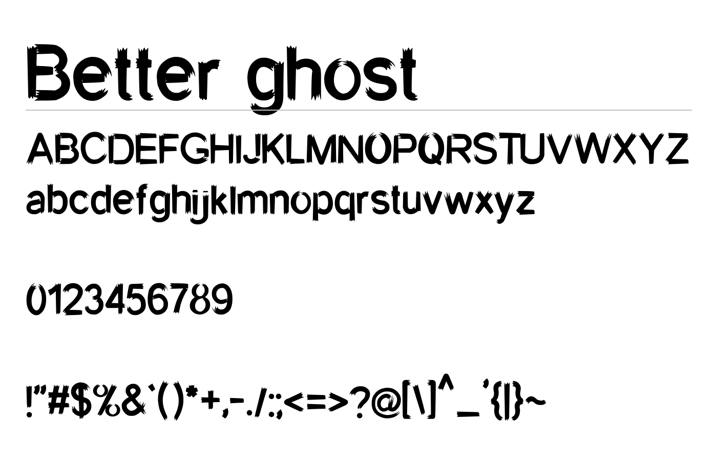 Better ghost Font preview