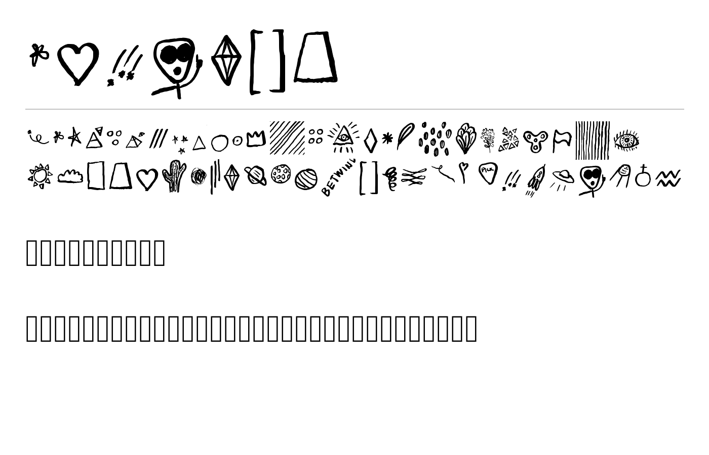 Betwind Font preview
