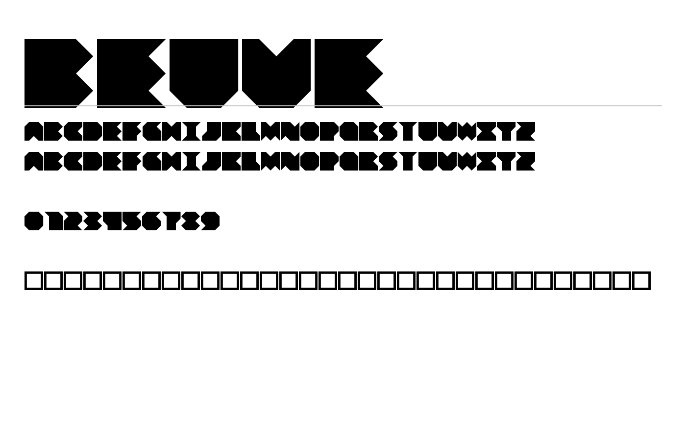 Beuve Font preview