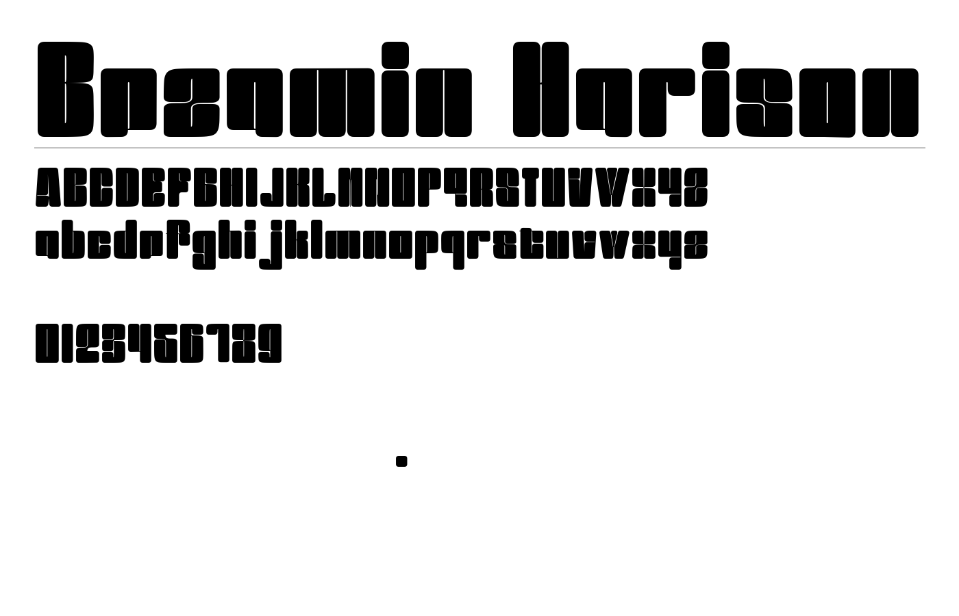 Bezamin Harison Font preview