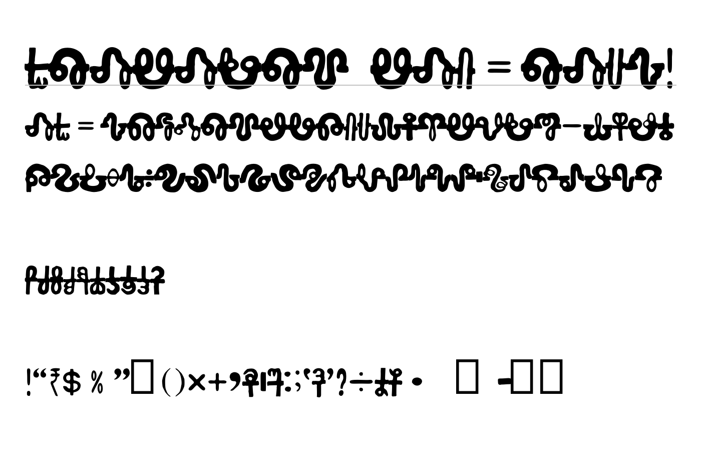 BHARATHI RAMCHAND! Font preview