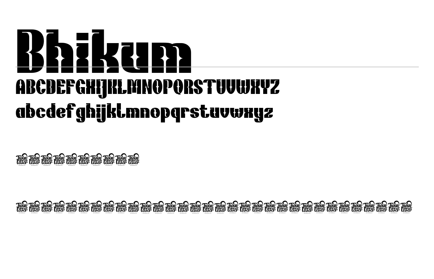 Bhikum Font preview