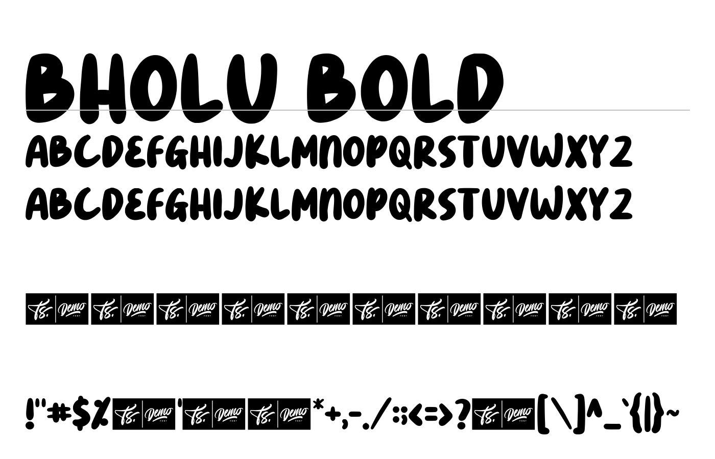 Bholu Bold Font preview