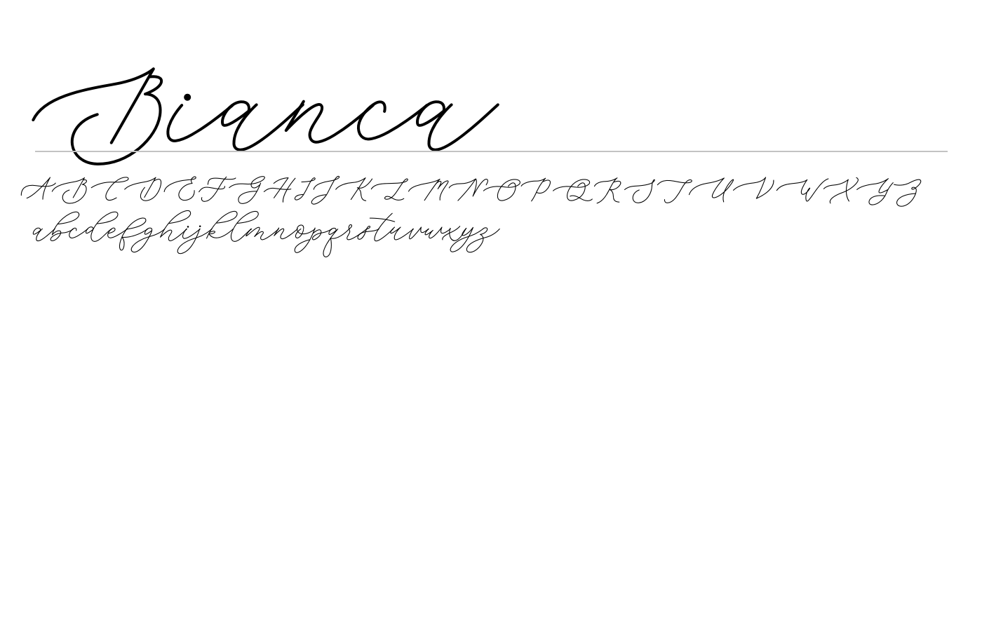 Bianca Font preview