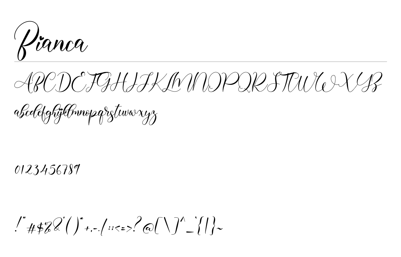 Bianca Font preview