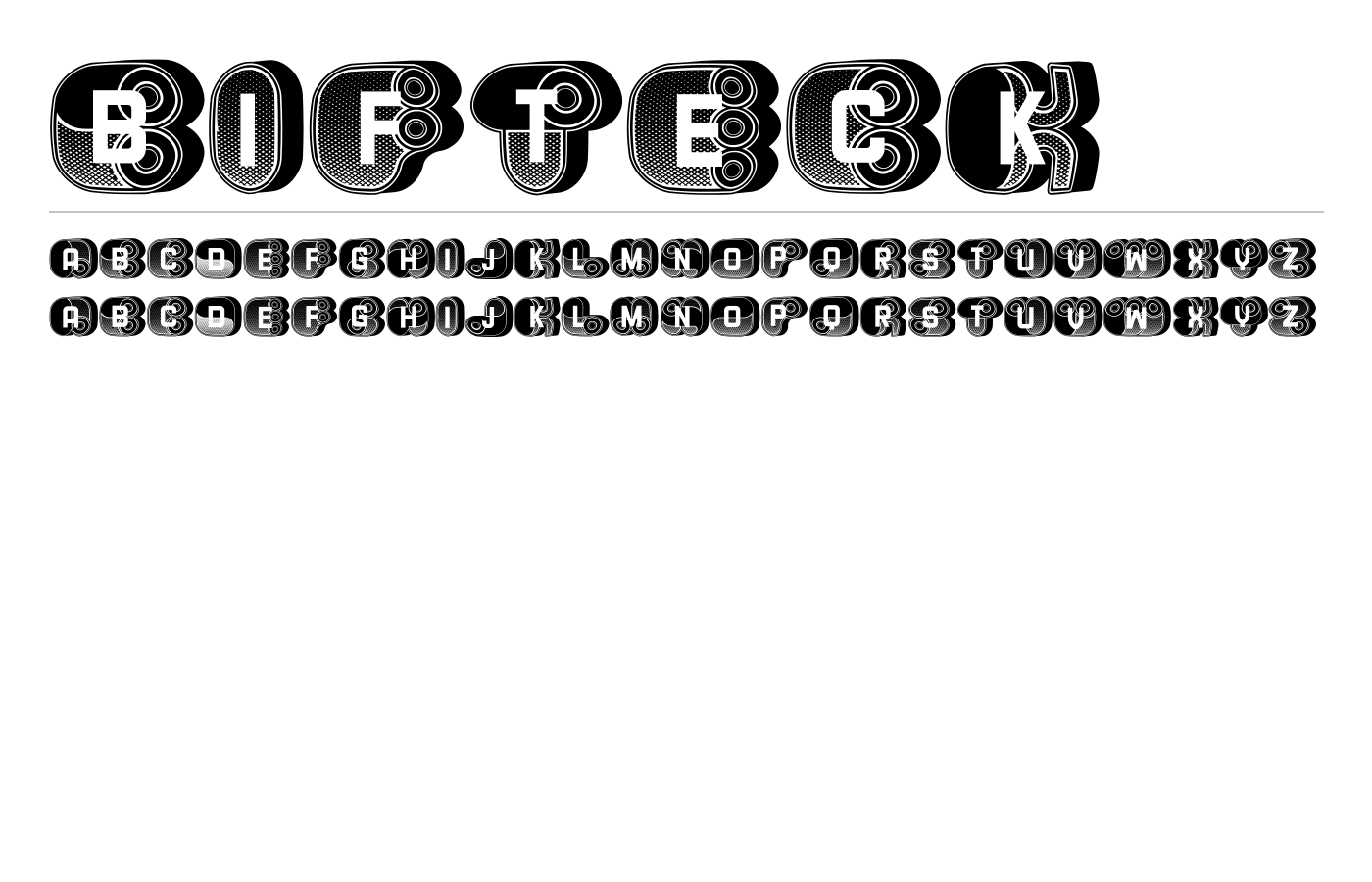 Bifteck Font preview