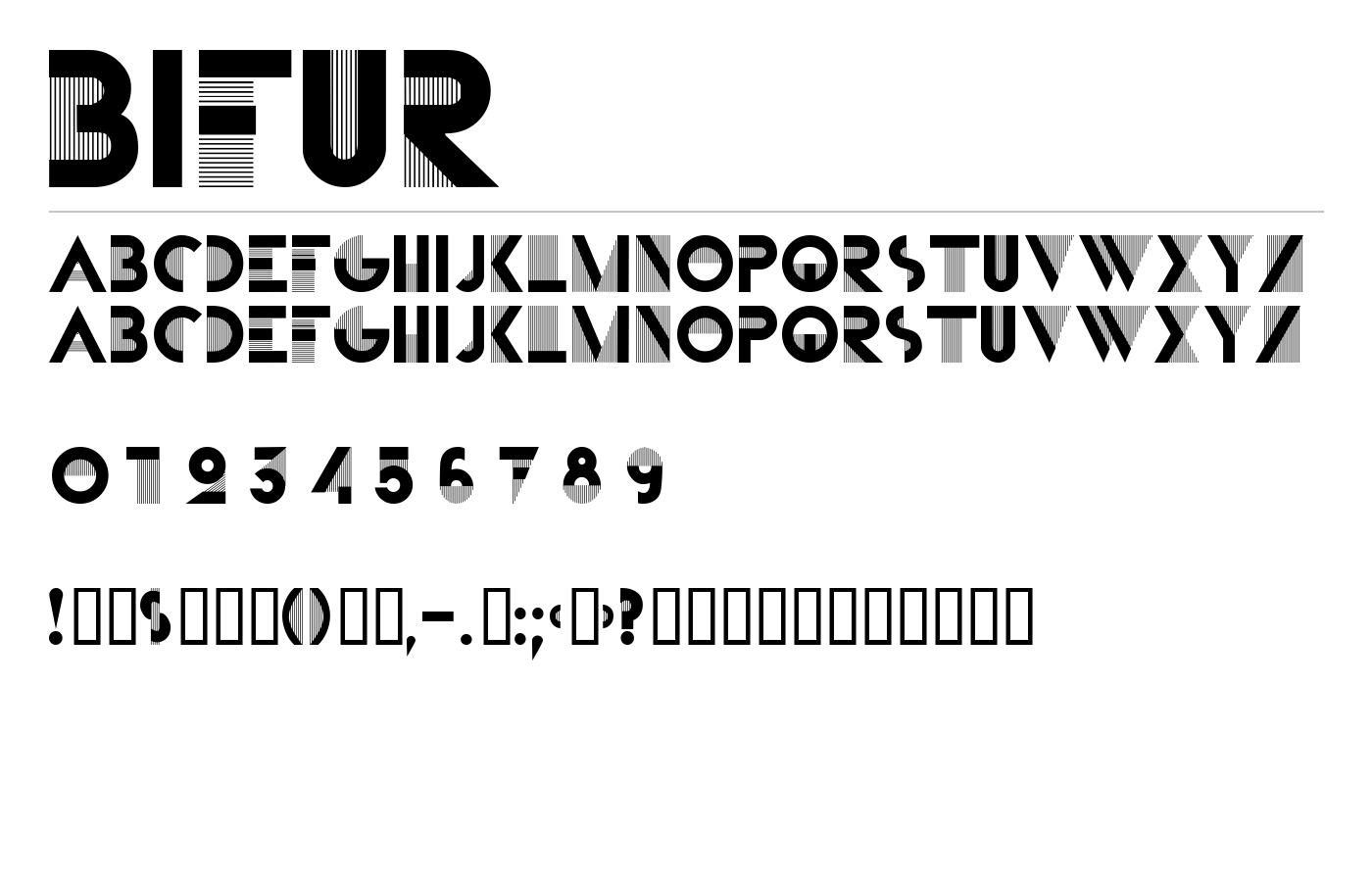 Bifur Font preview
