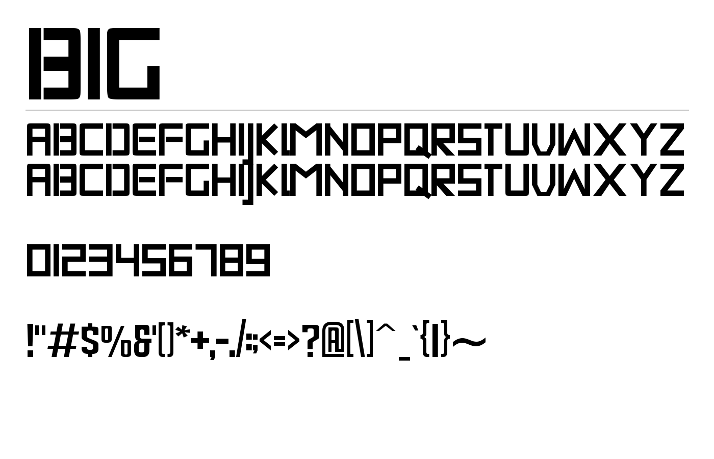 Big Font preview