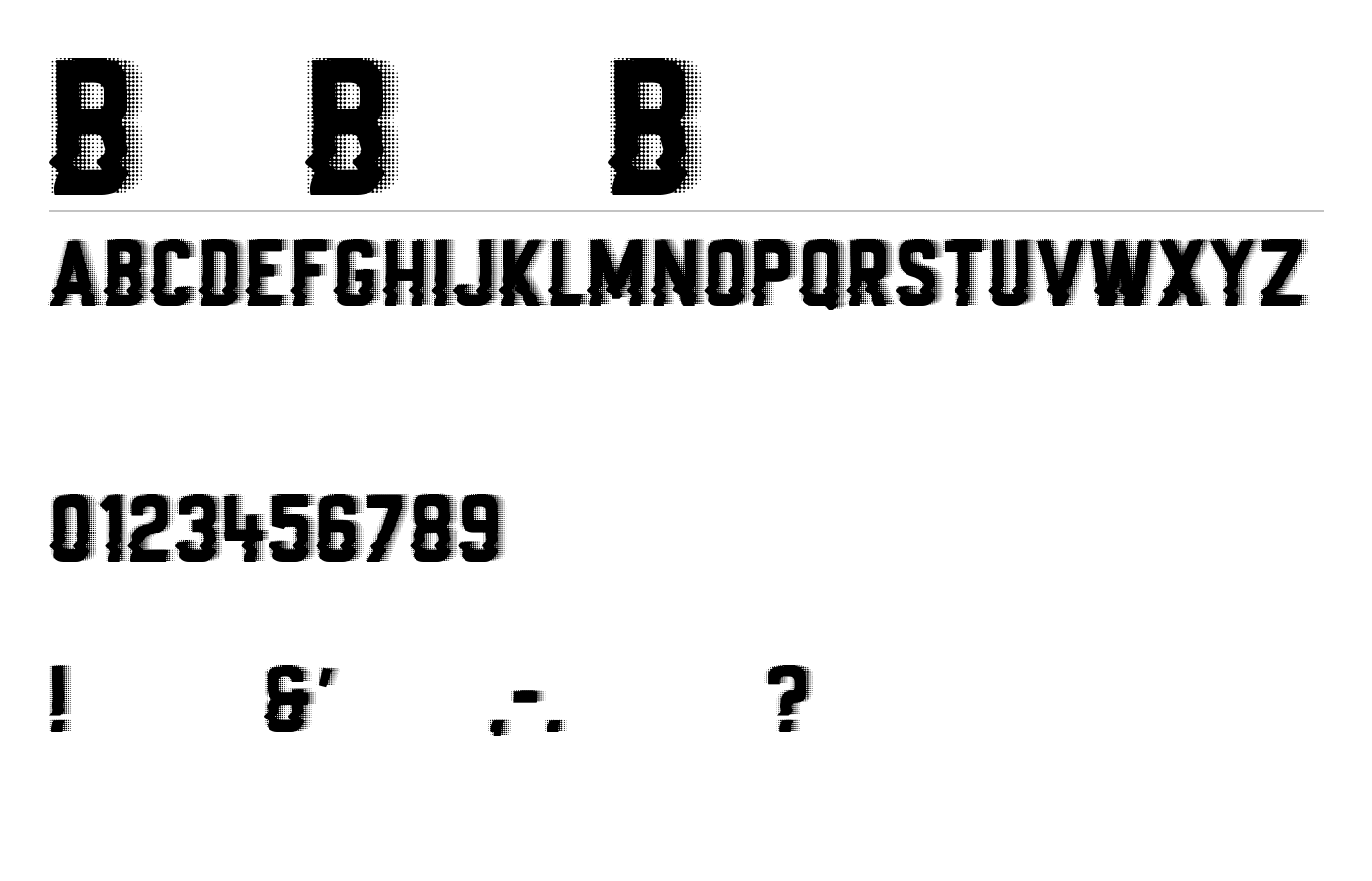 Big Bad Bugs Font preview
