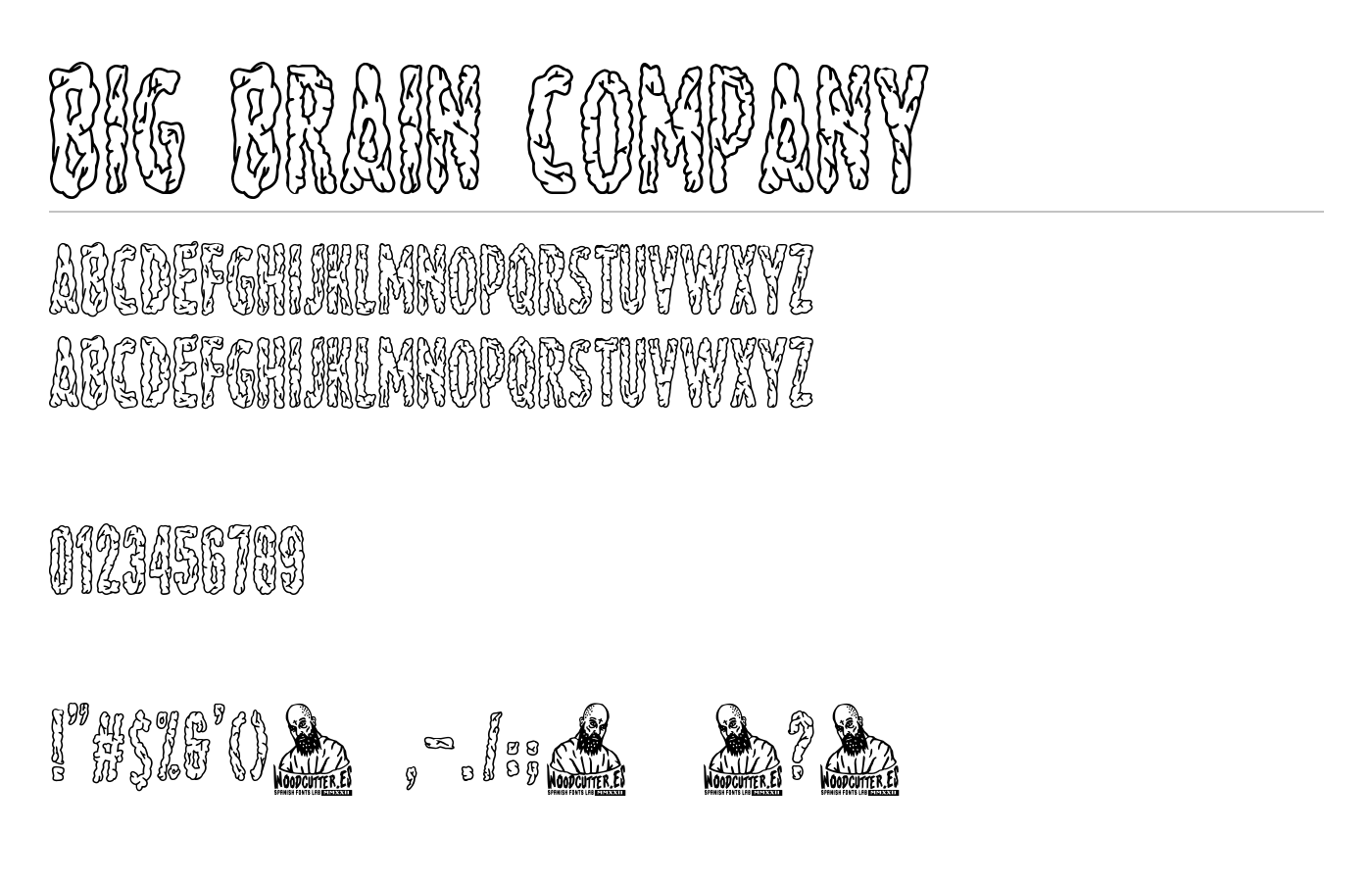 Big Brain Company Font preview