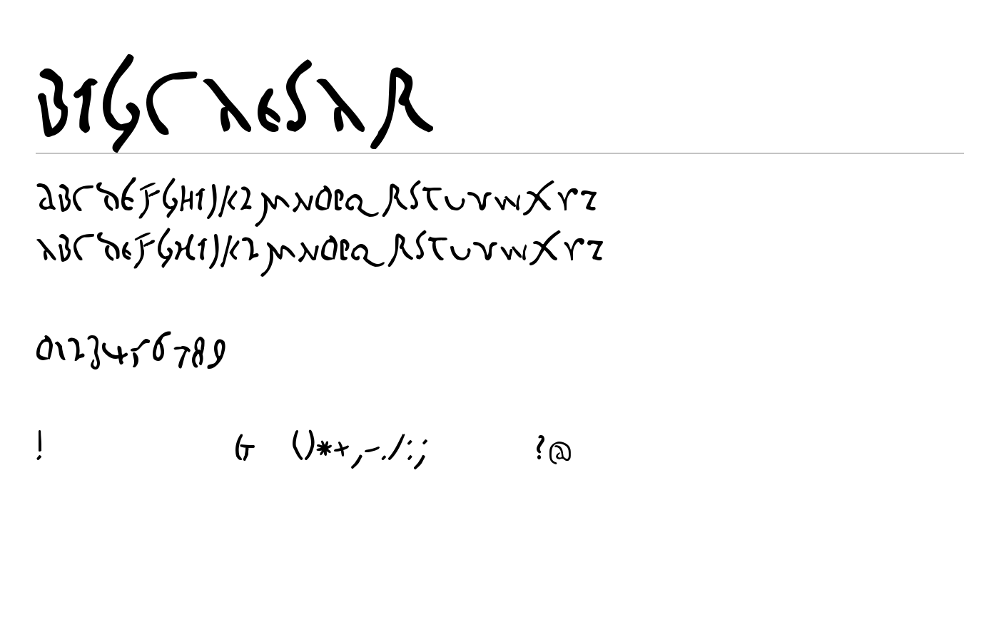 BigCaesar Font preview