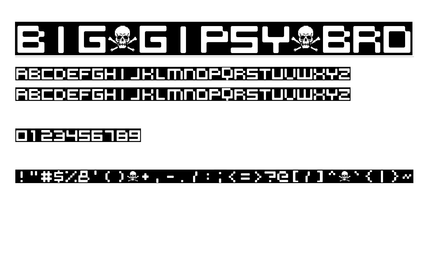 BIG_GIPSY_BRO Font preview
