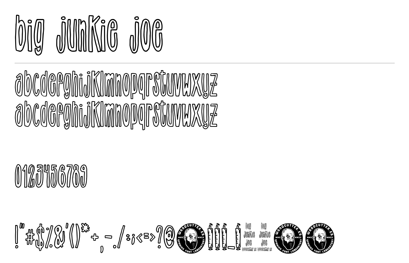 big Junkie Joe Font preview