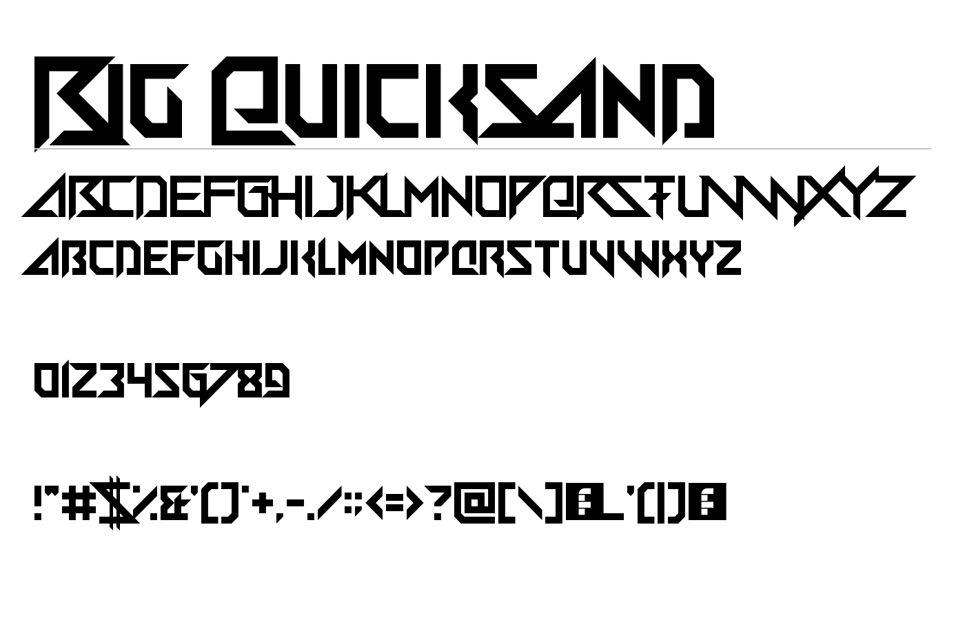 Big Quicksand Font preview