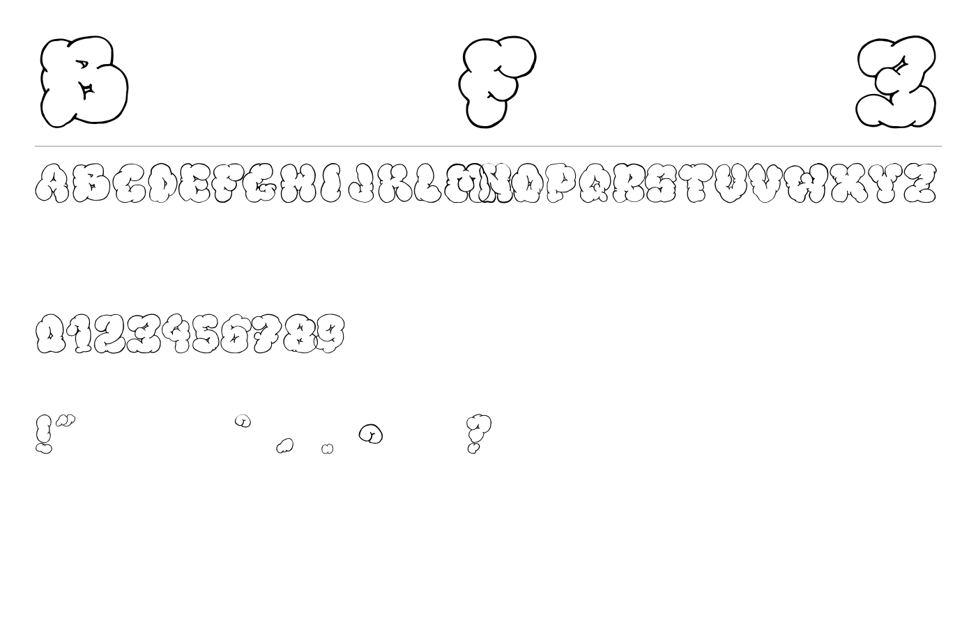 Bigardo Fanzine 3 Font preview