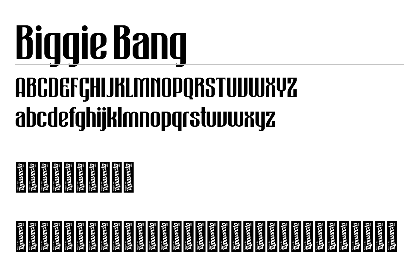 Bigiebang Font preview