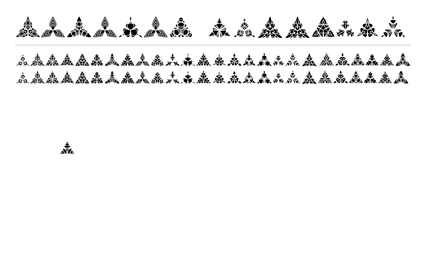 BIGILIW.Patterns Font preview