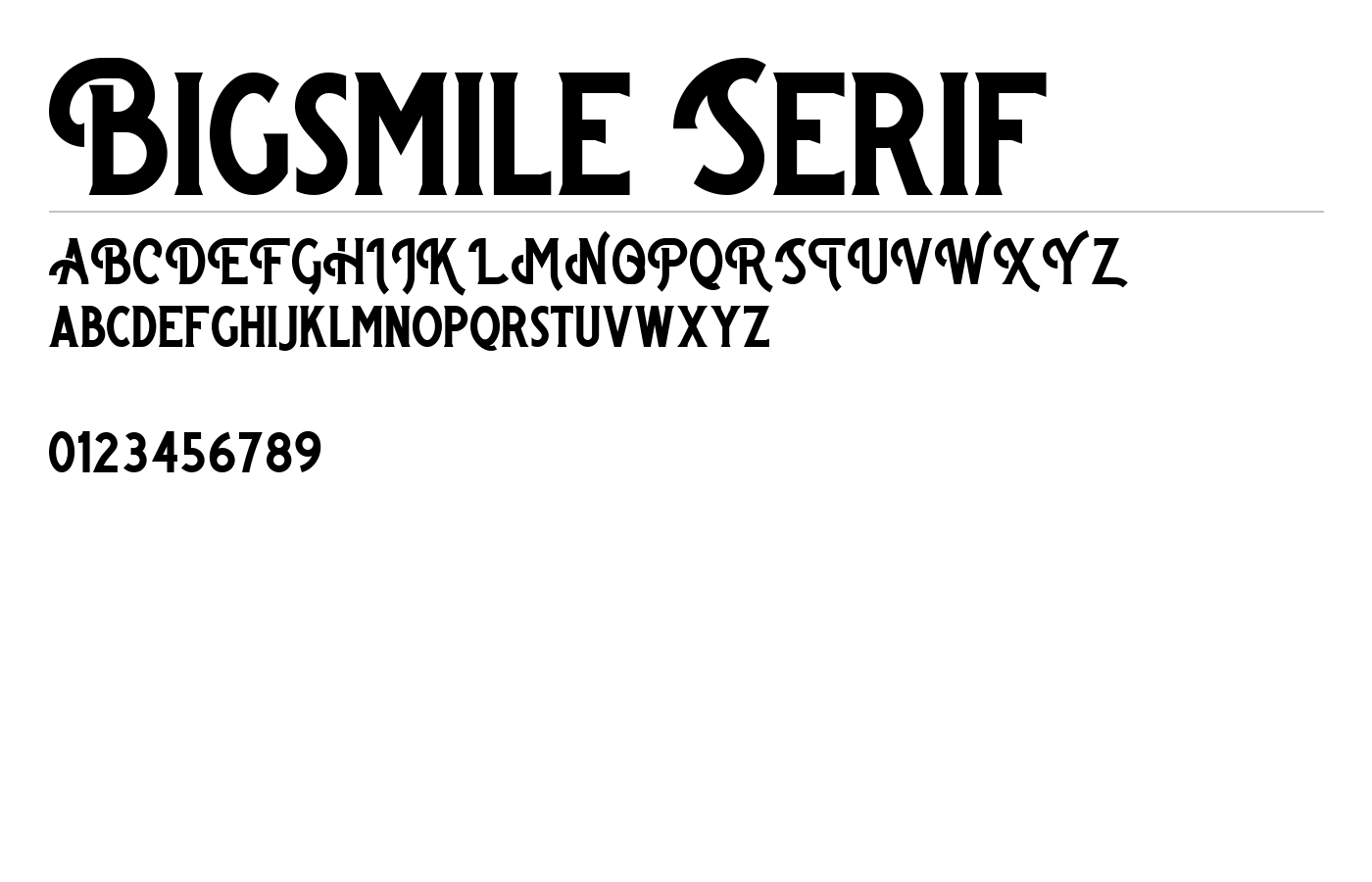 Bigsmile Serif Font preview