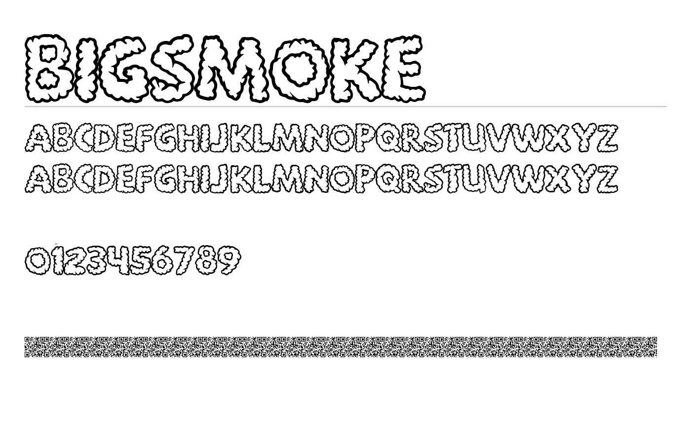 BigSmoke Font preview