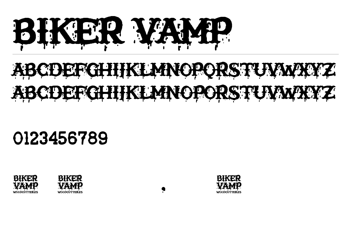 Biker Vamp Font preview