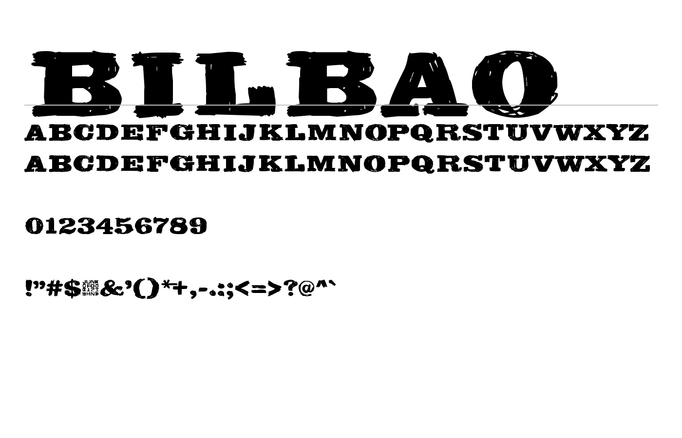 Bilbao Font preview