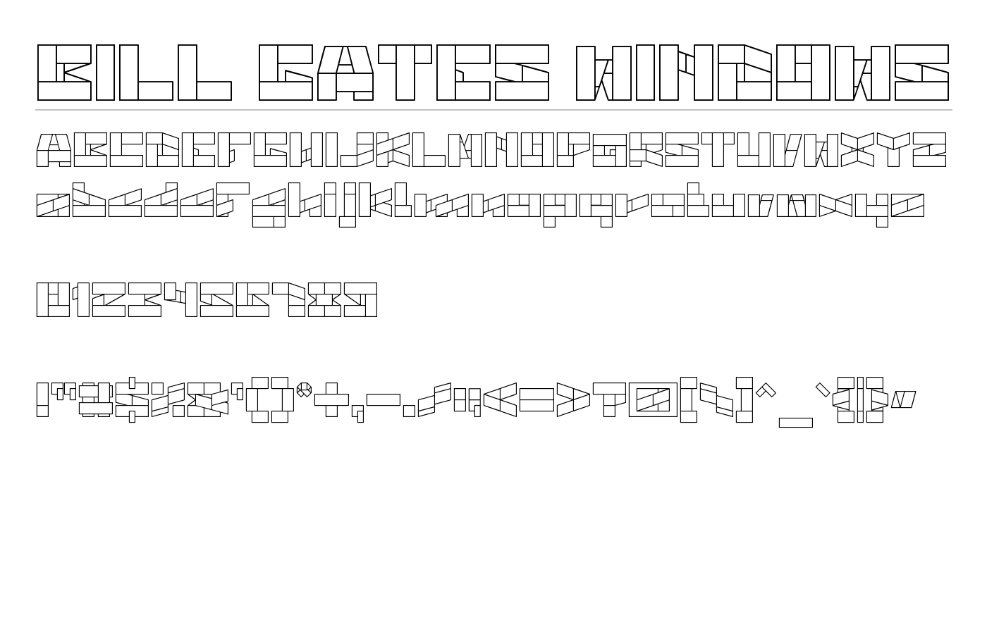 BILL GATES WINDOWS Font preview