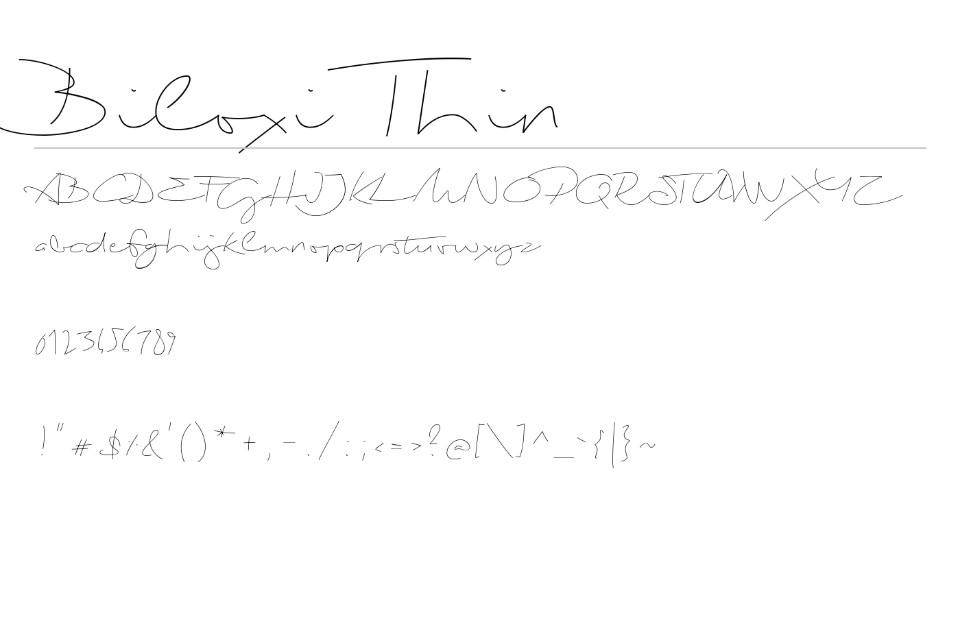 Biloxi Script Font preview
