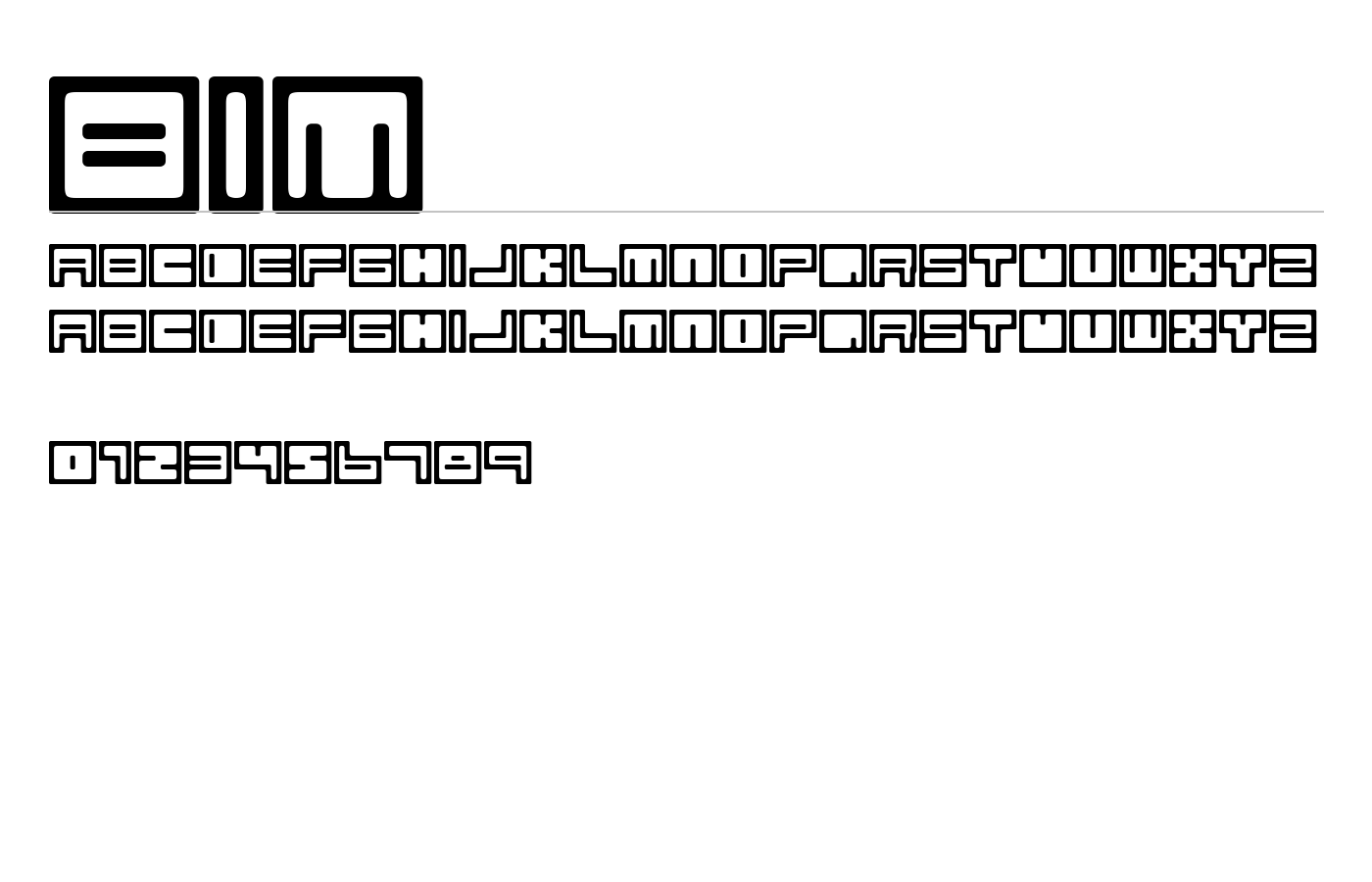 Bim Font preview